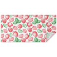 thumbnail image 1 of Red Strawberry Plants Fruit Green Leaf White Rectangle Tablecloth 60"x120",Waterproof Polyester Rectangle Table Cloth, Wipeable Spillproof Polyester Tablecloth for Dining, Camping, Indoor and Outdoor, 1 of 6