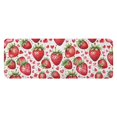 thumbnail image 1 of Red Strawberry Plants Fruit Heart Kitchen Rug Mat,Kitchen Runner Rugs Non Skid Washable,Decorative Kitchen Floor Mats for Kitchen,Sink,Laundry,17"x47.2", 1 of 7