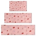 thumbnail image 1 of Red Strawberry Plants Fruit Kitchen Rugs Sets Of 3,Kitchen Runner Rugs Non Skid Washable,Decorative Kitchen Floor Mats for Kitchen,Sink,Laundry,17"x30"+ 17"x47" + 17"x59", 1 of 6