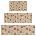 thumbnail image 1 of Red Strawberry Plants Fruit Kitchen Rugs Sets Of 3,Kitchen Runner Rugs Non Skid Washable,Decorative Kitchen Floor Mats for Kitchen,Sink,Laundry,17"x30"+ 17"x47" + 17"x59", 1 of 6