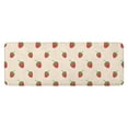 thumbnail image 1 of Red Strawberry Plants Fruit Light Beige Pattern Kitchen Rug Mat,Kitchen Runner Rugs Non Skid Washable,Decorative Kitchen Floor Mats for Kitchen,Sink,Laundry,17"x47.2", 1 of 7