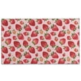 thumbnail image 1 of Red Strawberry Plants Fruit Pink Pattern Door Rugs,Washable Non Slip Door Mats Indoor,Decorative Door Mats,Entry Mat Indoor for Entrance,Bedroom,Kitchen,Bathroom,17"x30", 1 of 6