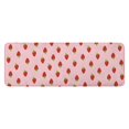 thumbnail image 1 of Red Strawberry Plants Fruit Pink Pattern Kitchen Rug Mat,Kitchen Runner Rugs Non Skid Washable,Decorative Kitchen Floor Mats for Kitchen,Sink,Laundry,17"x47.2", 1 of 7