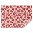 thumbnail image 1 of Red Strawberry Plants Fruit Pink Pattern Rectangle Tablecloth 60"x84",Waterproof Polyester Rectangle Table Cloth, Wipeable Spillproof Polyester Tablecloth for Dining, Camping, Indoor and Outdoor, 1 of 5