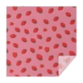 thumbnail image 1 of Red Strawberry Plants Fruit Pink Pattern Square Tablecloth,Waterproof Square Table Cover,Wipeable Spillproof Washable Table Cover for Home Kitchen Party Decor 52"x52"(132x132cm), 1 of 6