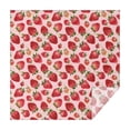 thumbnail image 1 of Red Strawberry Plants Fruit Pink Pattern Square Tablecloth,Waterproof Square Table Cover,Wipeable Spillproof Washable Table Cover for Home Kitchen Party Decor 42"X42"(107x107cm), 1 of 6