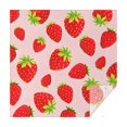 thumbnail image 1 of Red Strawberry Plants Fruit Pink Pattern Square Tablecloth,Waterproof Square Table Cover,Wipeable Spillproof Washable Table Cover for Home Kitchen Party Decor 42"X42"(107x107cm), 1 of 6
