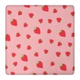 thumbnail image 1 of Red Strawberry Plants Fruit Square Fitted Tablecloth with Elastic Edge,Square Table Cover,Washable Elastic Table Cover for Home Kitchen Party Decor 36"x36", 1 of 6