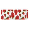 thumbnail image 1 of Red Strawberry Plants Fruit White Pattern Kitchen Rug Mat,Kitchen Runner Rugs Non Skid Washable,Decorative Kitchen Floor Mats for Kitchen,Sink,Laundry,17"x47.2", 1 of 7
