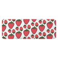 thumbnail image 1 of Red Strawberry Plants Fruit White Pattern Kitchen Rug Mat,Kitchen Runner Rugs Non Skid Washable,Decorative Kitchen Floor Mats for Kitchen,Sink,Laundry,17"x47.2", 1 of 7