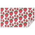 thumbnail image 1 of Red Strawberry Plants Fruit White Pattern Rectangle Tablecloth 60"x102",Waterproof Polyester Rectangle Table Cloth, Wipeable Spillproof Polyester Tablecloth for Dining, Camping, Indoor and Outdoor, 1 of 6