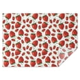 thumbnail image 1 of Red Strawberry Plants Fruit White Pattern Rectangle Tablecloth 60"x84",Waterproof Polyester Rectangle Table Cloth, Wipeable Spillproof Polyester Tablecloth for Dining, Camping, Indoor and Outdoor, 1 of 5