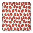 thumbnail image 1 of Red Strawberry Plants Fruit White Pattern Square Fitted Tablecloth with Elastic Edge,Square Table Cover,Washable Elastic Table Cover for Home Kitchen Party Decor 36"x36", 1 of 6