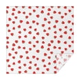 thumbnail image 1 of Red Strawberry Plants Fruit White Pattern Square Tablecloth,Waterproof Square Table Cover,Wipeable Spillproof Washable Table Cover for Home Kitchen Party Decor 42"X42"(107x107cm), 1 of 6