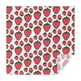 thumbnail image 1 of Red Strawberry Plants Fruit White Pattern Square Tablecloth,Waterproof Square Table Cover,Wipeable Spillproof Washable Table Cover for Home Kitchen Party Decor 42"X42"(107x107cm), 1 of 6