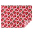 thumbnail image 1 of Red Strawberry Plants Pink Pattern Rectangle Tablecloth 60"x84",Waterproof Polyester Rectangle Table Cloth, Wipeable Spillproof Polyester Tablecloth for Dining, Camping, Indoor and Outdoor, 1 of 5