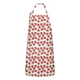 thumbnail image 1 of Red Strawberry Plants White Pattern Apron-Garden Aprons for Women with Pockets-Cotton Linen Waterproof Kitchen Cooking Gardening Aprons Adjustable for Kitchen,Cooking,BBQ and Salon 33x27 Inch, 1 of 7
