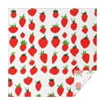 thumbnail image 1 of Red Strawberry Plants White Pattern Square Tablecloth,Waterproof Square Table Cover,Wipeable Spillproof Washable Table Cover for Home Kitchen Party Decor 60"x60"(152x152cm), 1 of 6