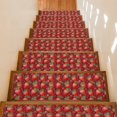 thumbnail image 1 of Red Strawberry Stair Treads Non Slip for Steps Modern Ruby Red Berry Fruit 10 Pcs Reusable Adhesive Stair Runner Mats for Dogs Elders Carpet Treads Rugs for Staircase 8x30 In, 1 of 9