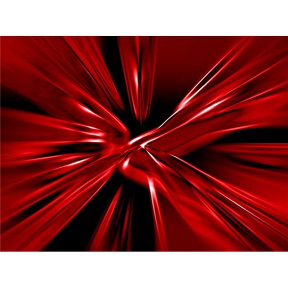 Red Streaks Flying Outwards Poster Print by Tim Antoniuk, 32 x 24 - Large