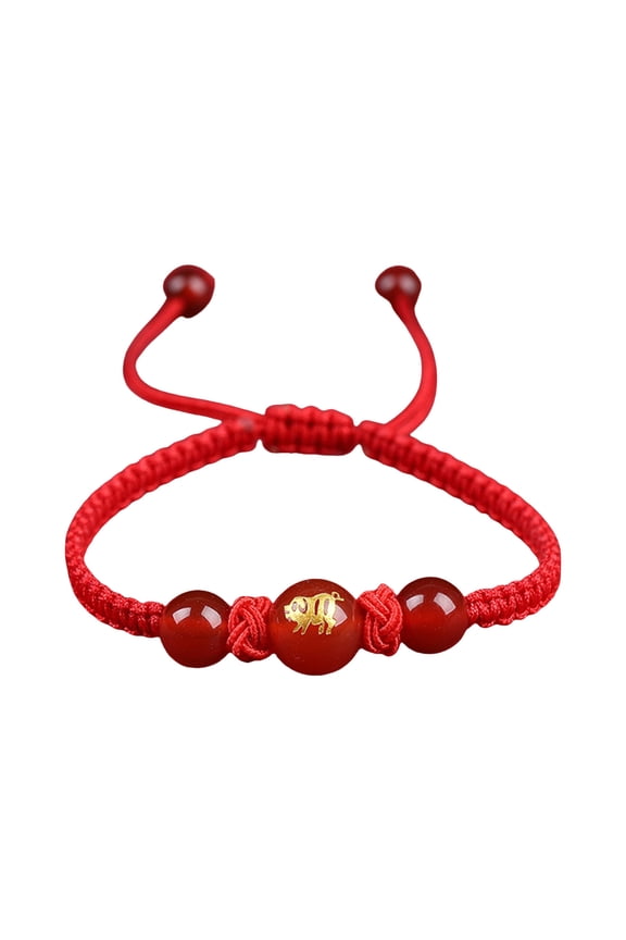 Red String Bracelets Adjustable Braided Rope Charm Unique Wrist Jewelry Suitable for Daily Wear