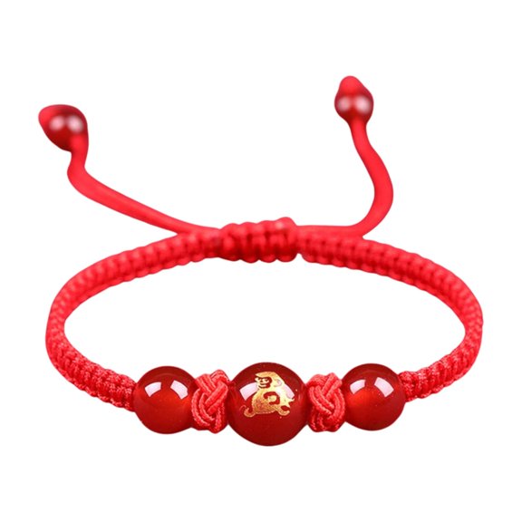 Red String Bracelets Adjustable Length Necklace Charm Bracelet Cultural Symbol Bracelet Suitable for Good Luck