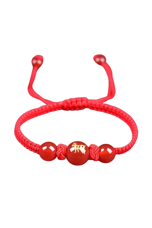 Red String Bracelets Adjustable Length Necklace Charm Cultural Symbol Suitable for Good Luck