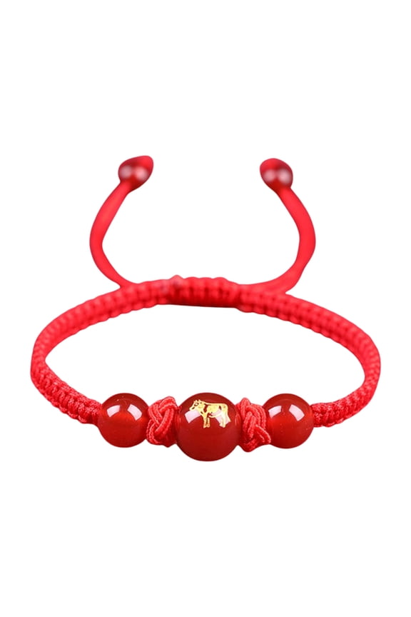 Red String Bracelets Adjustable Length Necklace Charm Cultural Symbol Suitable for Good Luck