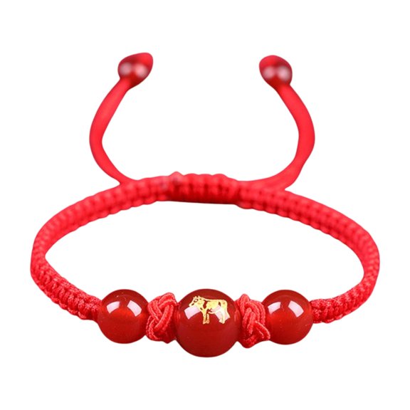 Red String Bracelets Charm Adjustable Rope Bracelet Charm Braided Bracelet Suitable for Good Fortunes and Styles