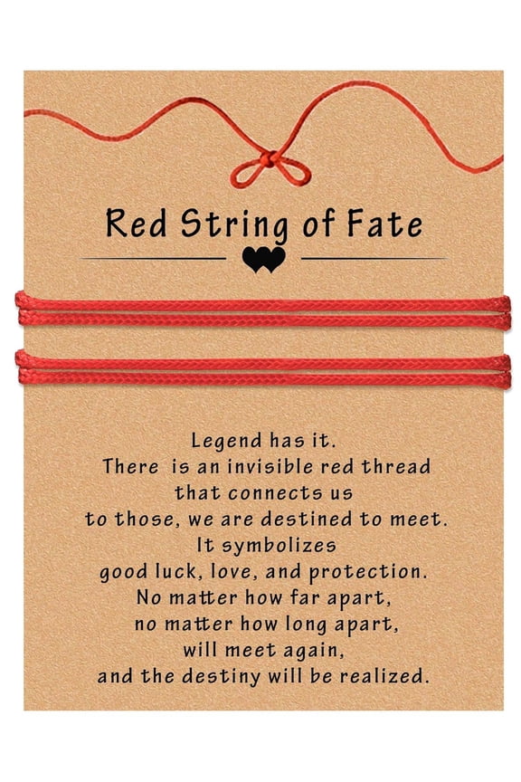 Red String of Fate Bracelet, Matching Couple Bracelets for Him Anniversary Gifts for Couple Red Bracelets as Women Good Luck Relationship Bracelet Boyfriend Girlfriend Graduation Jewelry red string o