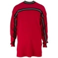 thumbnail image 1 of Red Striped Adult Crew Sweatshirt - X-Large, 1 of 1