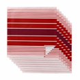 thumbnail image 1 of Red Striped Cloth Napkins, Modern Minimalist Gradient Lines Country Washable and Reusable Dinner Napkins Set of 8, Table Napkin for Kitchen Party Birthday Wedding Hotel Housewarming 20"x20", 1 of 8