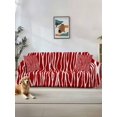 thumbnail image 1 of Red Striped Couch Cover for 2 Cushion Couch, Classic Minimalist Waves Lines Pattern Washable Love Seat Sofa Covers Slipcover, Throw Sofa Covers for Pets, Furniture Protector 71"x102", 1 of 9