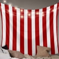 thumbnail image 1 of Red Striped Large Tapestry for Bedroom Wall Hanging Tapestry, Christmas Farmhouse Red White Stripes Ceiling Backdrop Tapestries Poster Blanket Wall Decor for Teens Room Living Room Dorm 85" x 90", 1 of 8