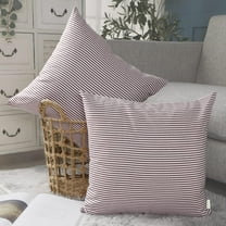 Red Striped Pillow Covers 18x18 Set of 2 Red and White Farmhouse Pillows for Sofa Bedroom and Chair
