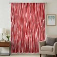 thumbnail image 1 of Red Striped Sheer Curtains 72 Inches Long, Classic Minimalist Waves Lines Pattern Light Filering Curtains, Breathable Simi Curtain Privacy Drapes for Living Room Bedroom Lightweight Window Treatment, 1 of 9