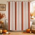 thumbnail image 1 of Red Striped Shower Curtains for Bathroom, Modern Minimalist Stripes Farmhouse Waterproof Fabric Shower Curtain, Decorative Bathroom Curtain for Bathtub, 36"x72", No Hooks Included, 1 of 9