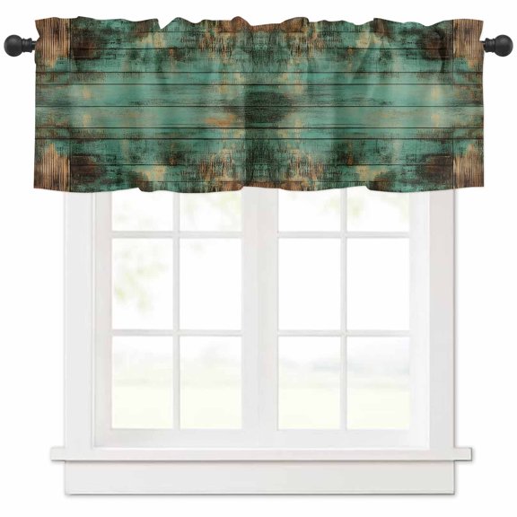 Red Striped Valances for Windows Farmhouse Kitchen Curtains Valances Rod Pocket Valance Curtains for Kitchen Windows Rustic Red Stripe Modern Art Beige Window Valances for Bathroom Bedroom 54"x18"