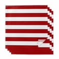 thumbnail image 1 of Red Stripes Cloth Napkins, Simple Red White Texture Washable and Reusable Dinner Napkins Set of 4, Table Napkin for Kitchen Party Birthday Wedding Hotel Housewarming 20"x20", 1 of 8
