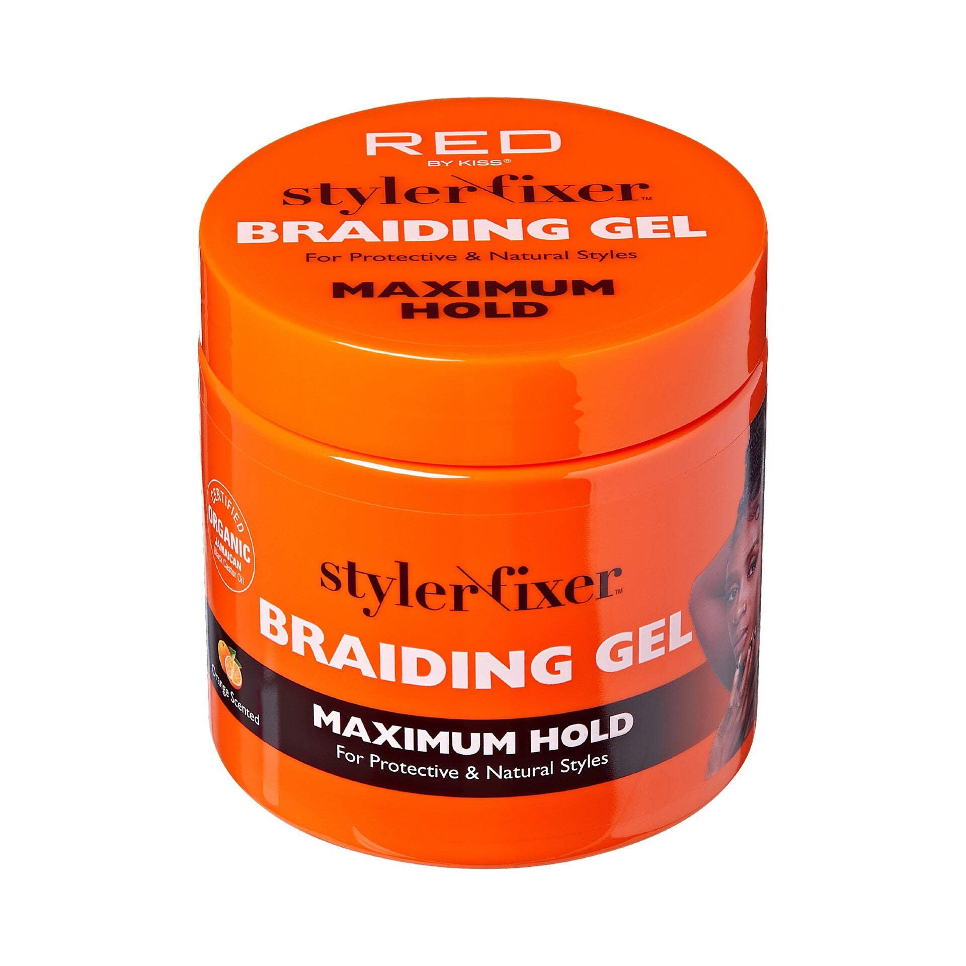 Red by Kiss Braiding Gel Max Hold 32 fl oz, Frizz Control