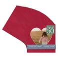 thumbnail image 1 of Red Suede Picture Frame Mat for 18x18 Frames - Heart Opening for 14x14 Photos - 50 Mats, 1 of 7