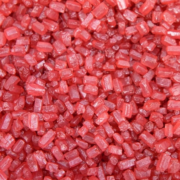 Krazy Sprinkles - Edible Red Sugar Rocks - Bold Cake Decoration, 1/2 Cup