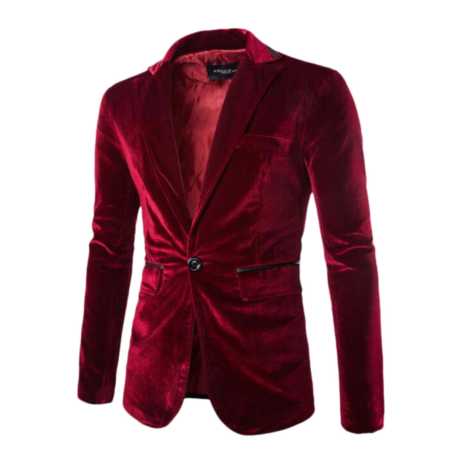 Dark red suit shops jacket