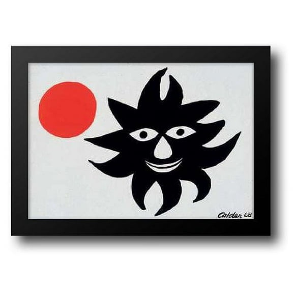 Red Sun 39x28 Framed Art Print by Calder, Alexander