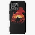 thumbnail image 1 of Red Sunset Western Cowboy Aesthetic Phone Case for iPhone 16 15 14 13 12 11 Pro Max, 1 of 2