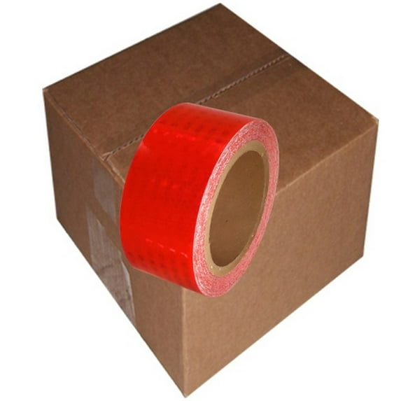 Red Super Bright High Intensity Reflective Tape 2" X 30 Ft Roll (12 Roll/Case)