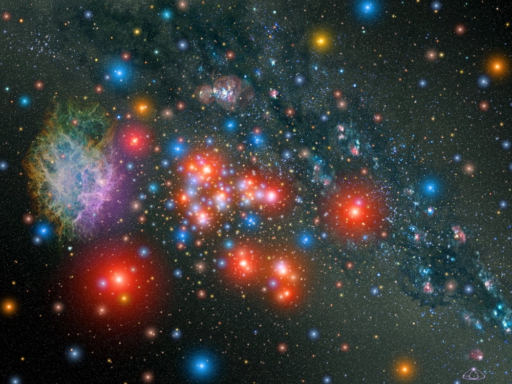 Red Super Giant Cluster with associated Supernova Remnant Canvas Art - Stocktrek Images (32 x 24)