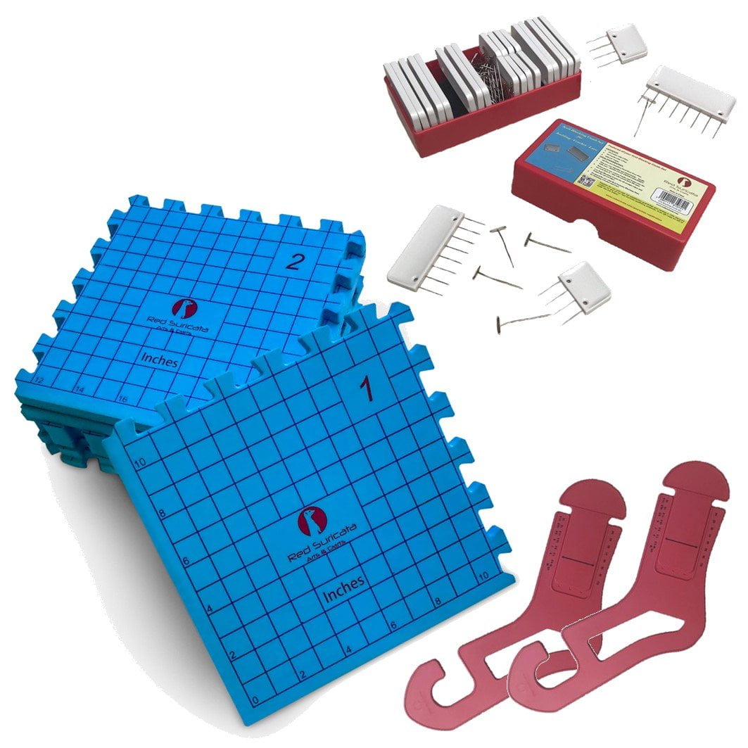Red Suricata Knit Blocking Bundle – Blocking Mats & Knit Blocking Combs ...