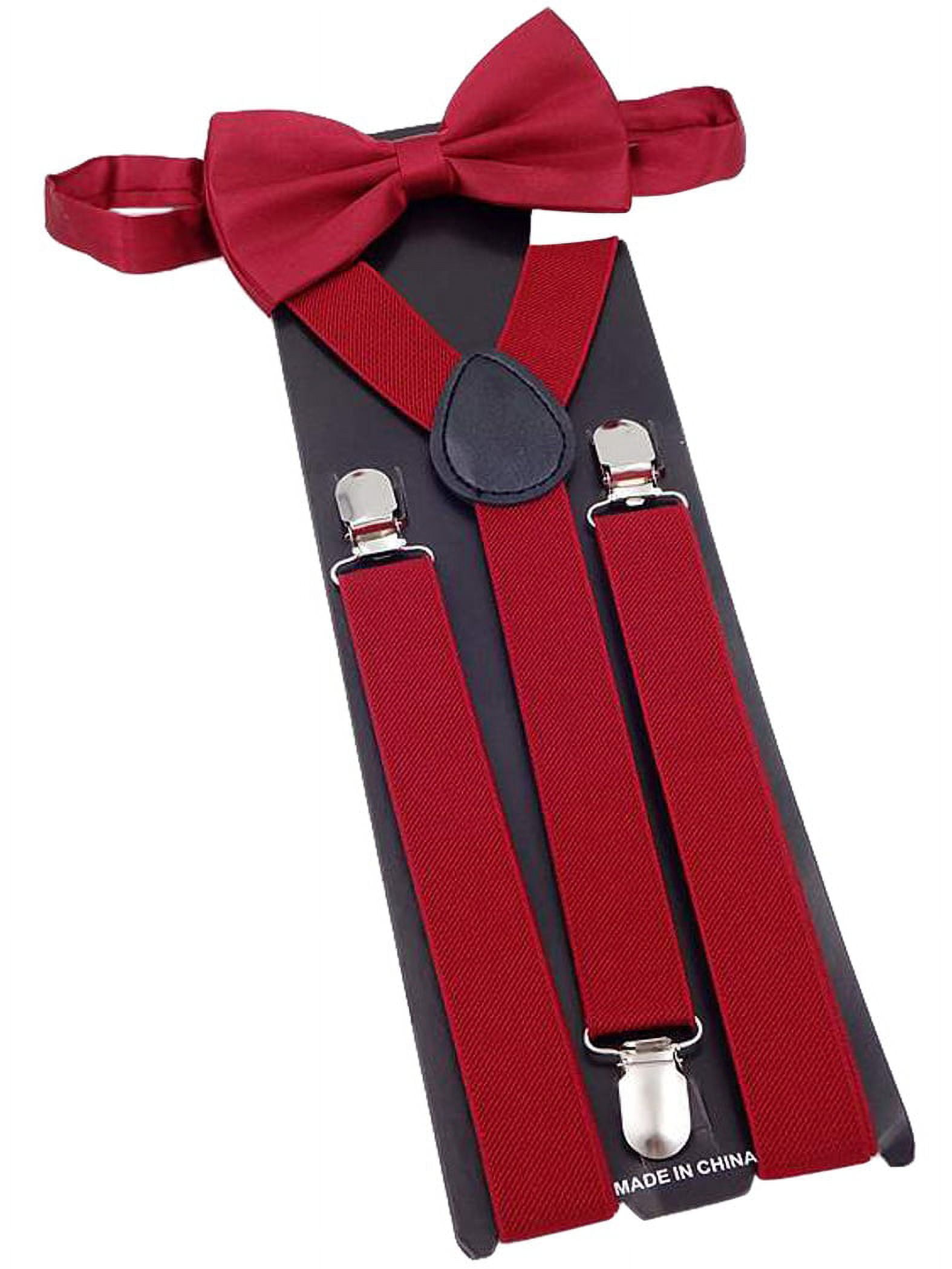 suspenders bow tie set