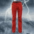 thumbnail image 1 of Red Sweatpants Women's Outdoor Sports Quick Drying Windproof and Rainproof Mountain Climbing Quick Drying Pants, 1 of 3